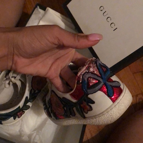 Gucci embroidered low top sneaker - Picture 4 of 4